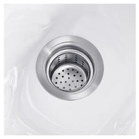 Thumbnail for DIR Yume Dreaming Electric Salon Backwash Station Close-Up View Of Stainless Steel Sink Strainer