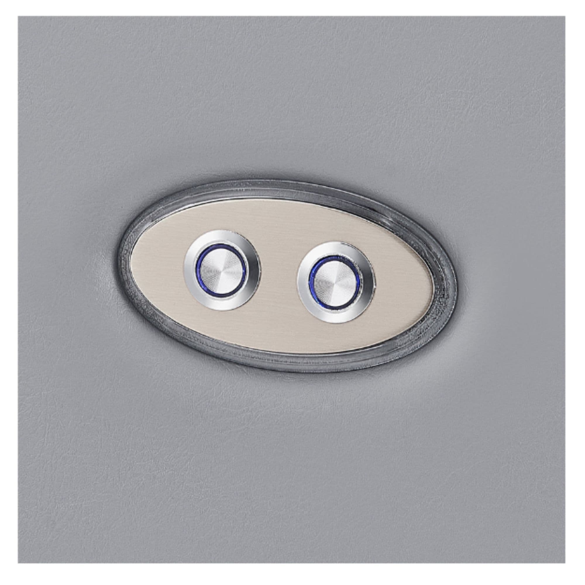 DIR Yume Dreaming Electric Salon Backwash Station Gray Color And Close-up View Of Power Buttons
