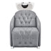 DIR Yume Dreaming Electric Salon Backwash Station Gray Front View Of White Single Shampoo Wash Station On Clean Background