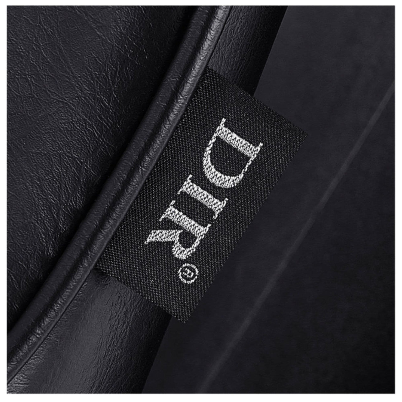 DIR Zenith Adjustable Shampoo Chair with Bowl Close-Up View Of Material With Brand Name