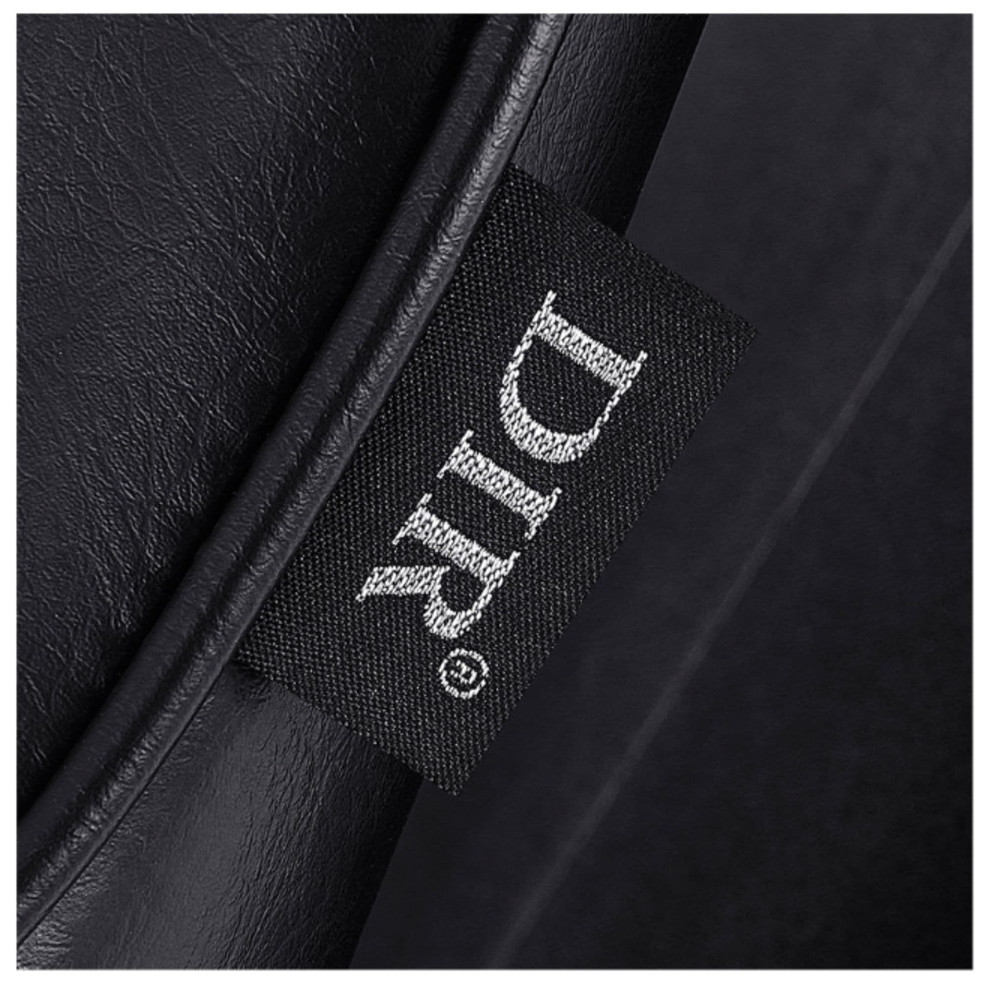 DIR Zenith Adjustable Shampoo Chair with Bowl Close-Up View Of Material With Brand Name