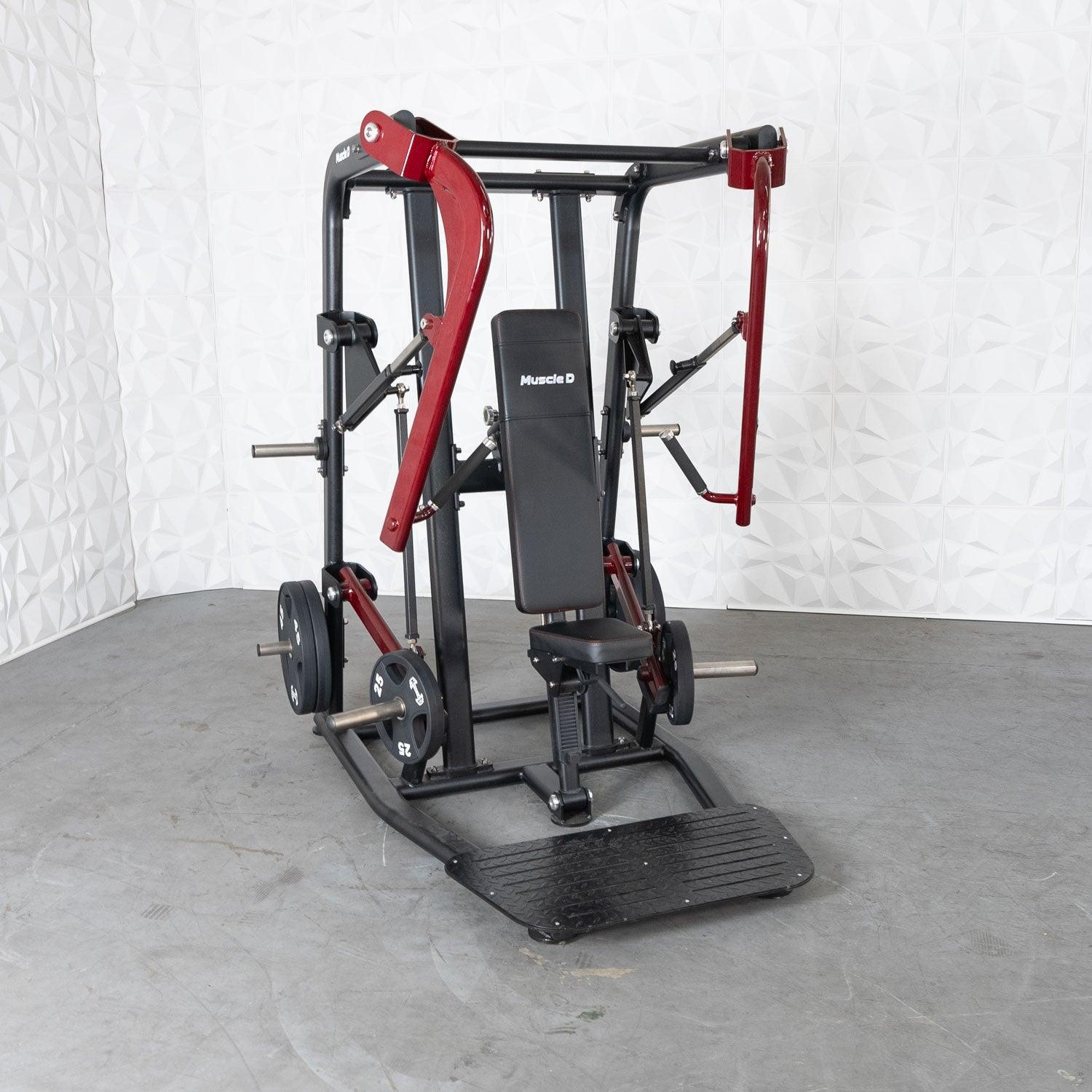 Pro Strength Wide Chest Press - Muscle D Fitness - Premium Adjustable Plate Loaded Bench Press
