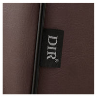 Thumbnail for Dainty Reclining Chairs Close-Up View Of Brown Upholstery With Brand Name