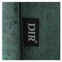 Thumbnail for Dainty Reclining Chairs Close-Up View Of Green Upholstery With Brand Name