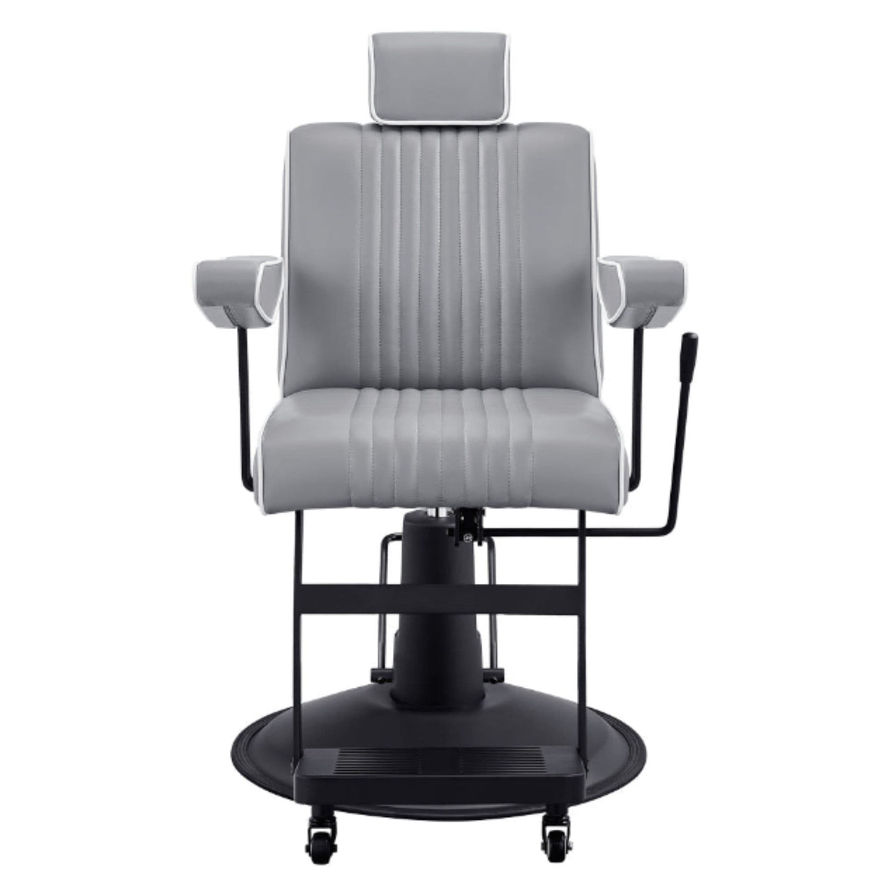 Dainty Reclining Chairs Gray Variant Front View On White Background