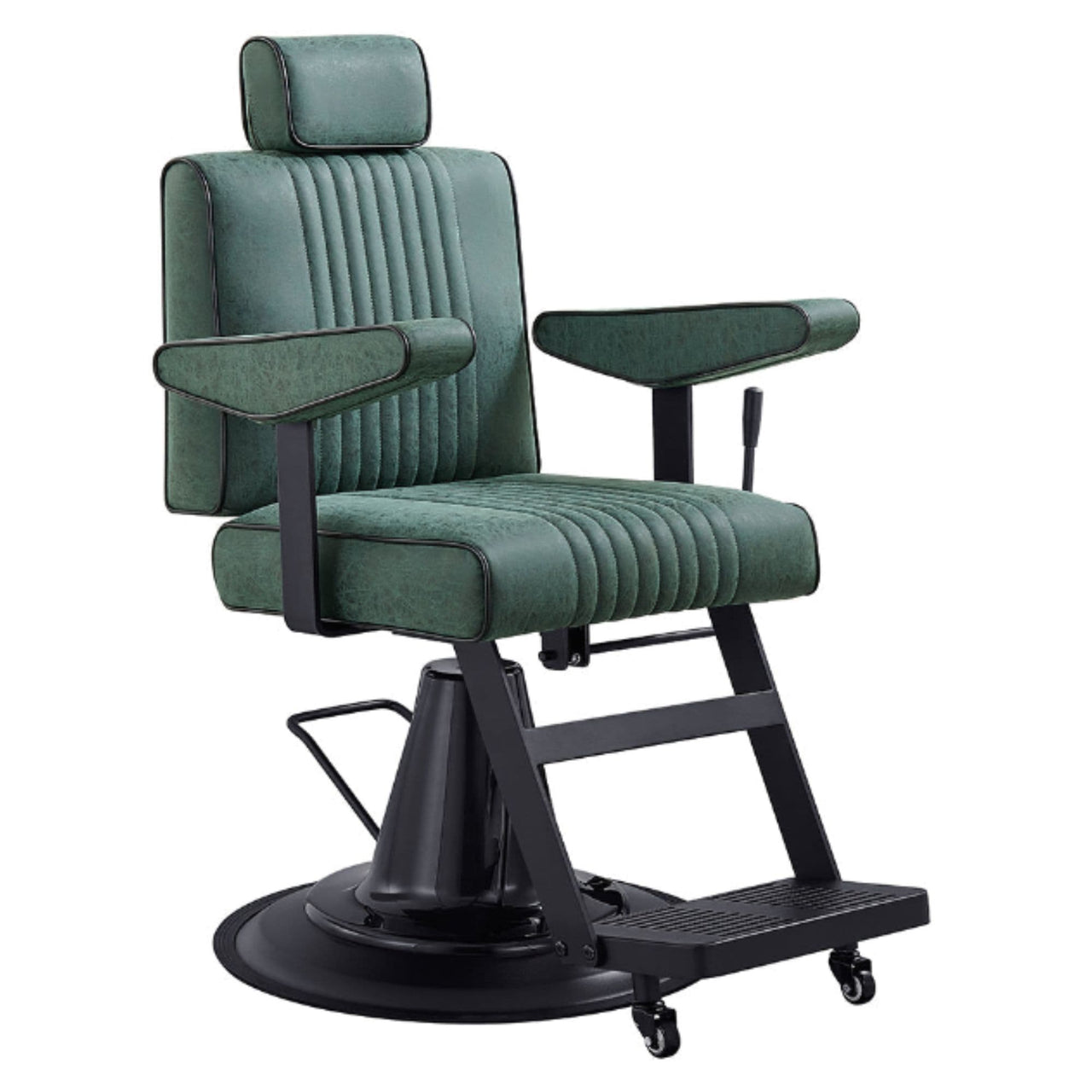 Dainty Reclining Chairs Green Variant Front Angled View On White Background