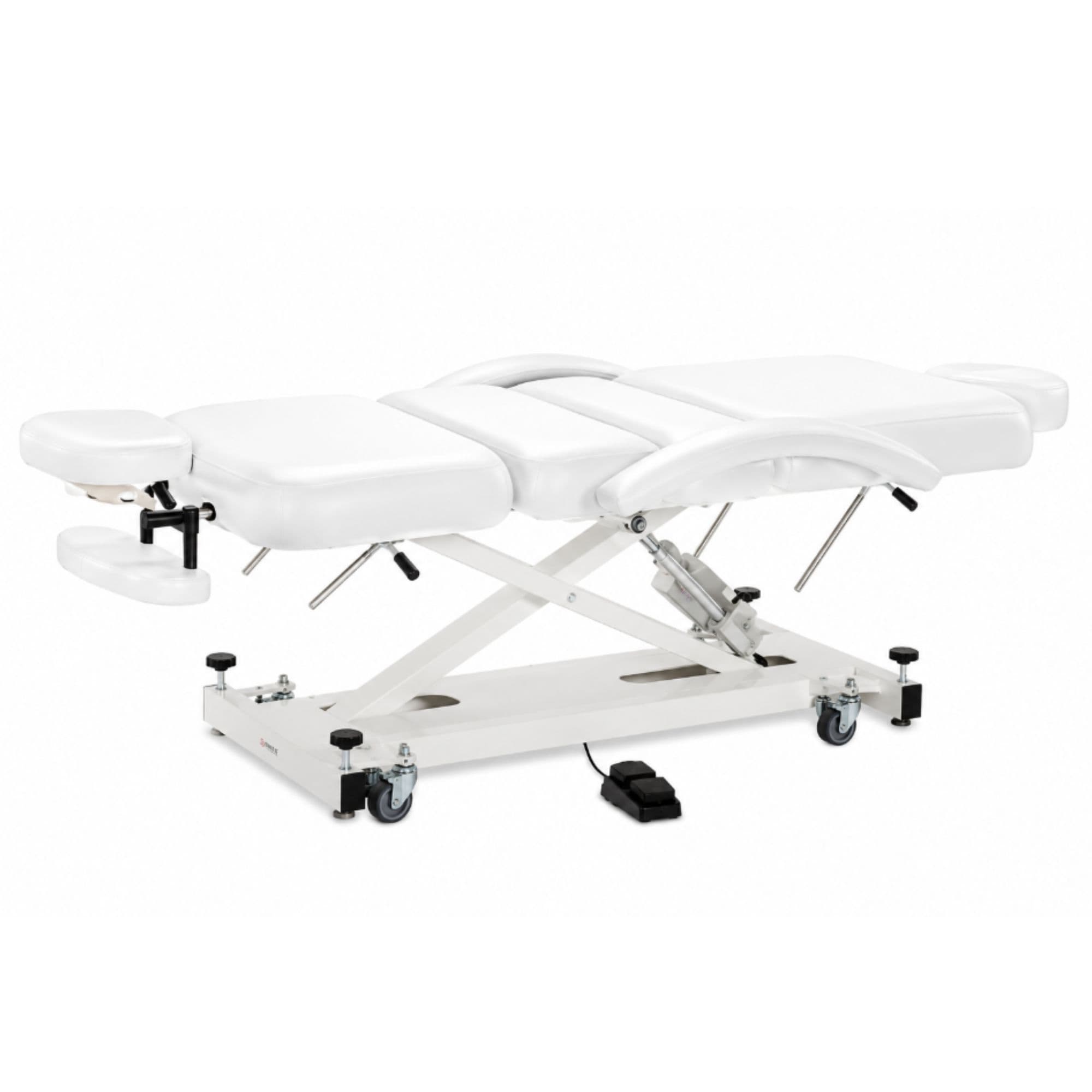 Divine Spa Massage Table Fully Reclined On Clean Background
