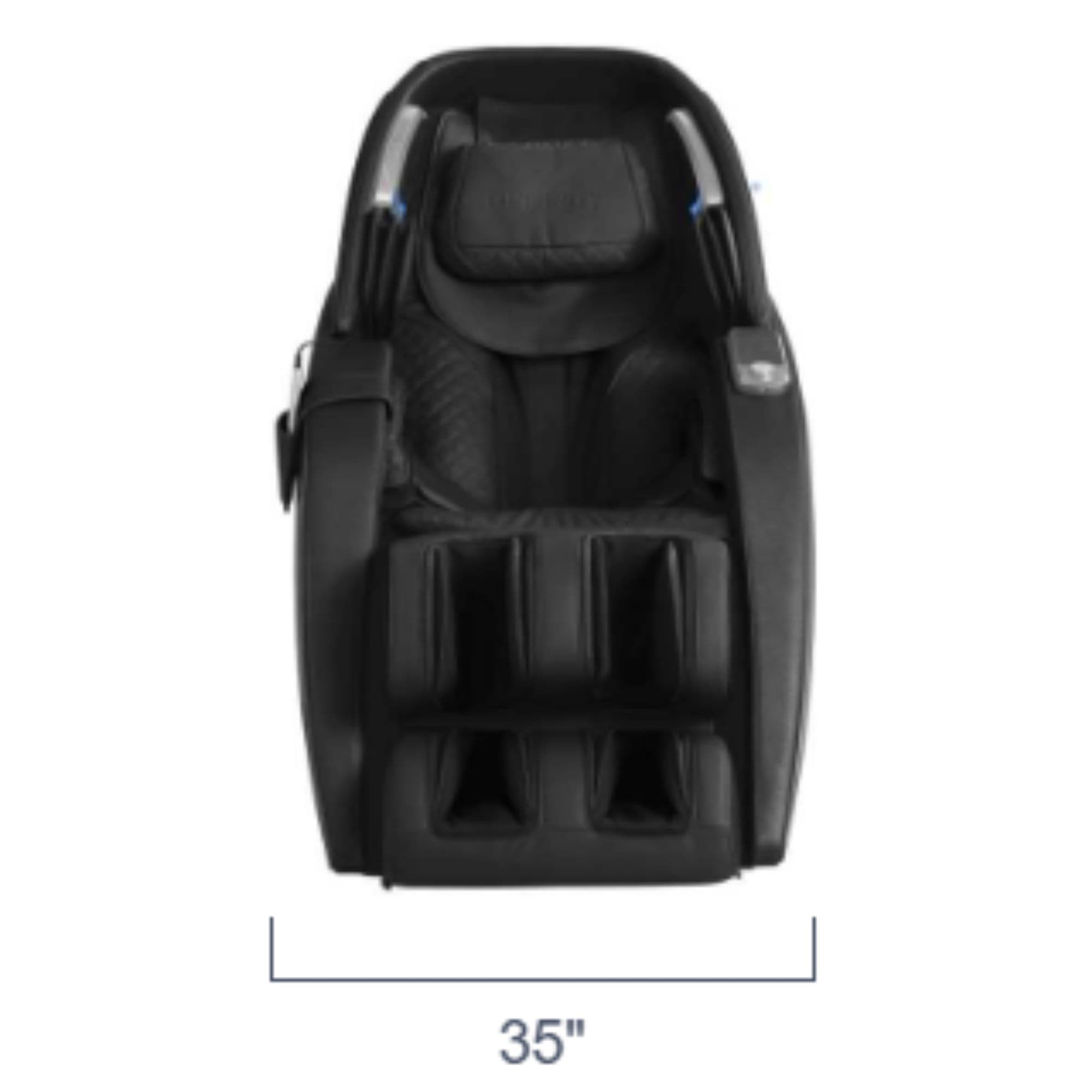 Dynasty Massage Chair Showing Front View Width Measurement