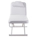 Ebro Electric Facial Bed  Massage Table Front View And Slightly Reclined On White Background
