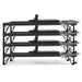 Elina Aluminum Reformer Side View In Stacked Storage Position On White Background
