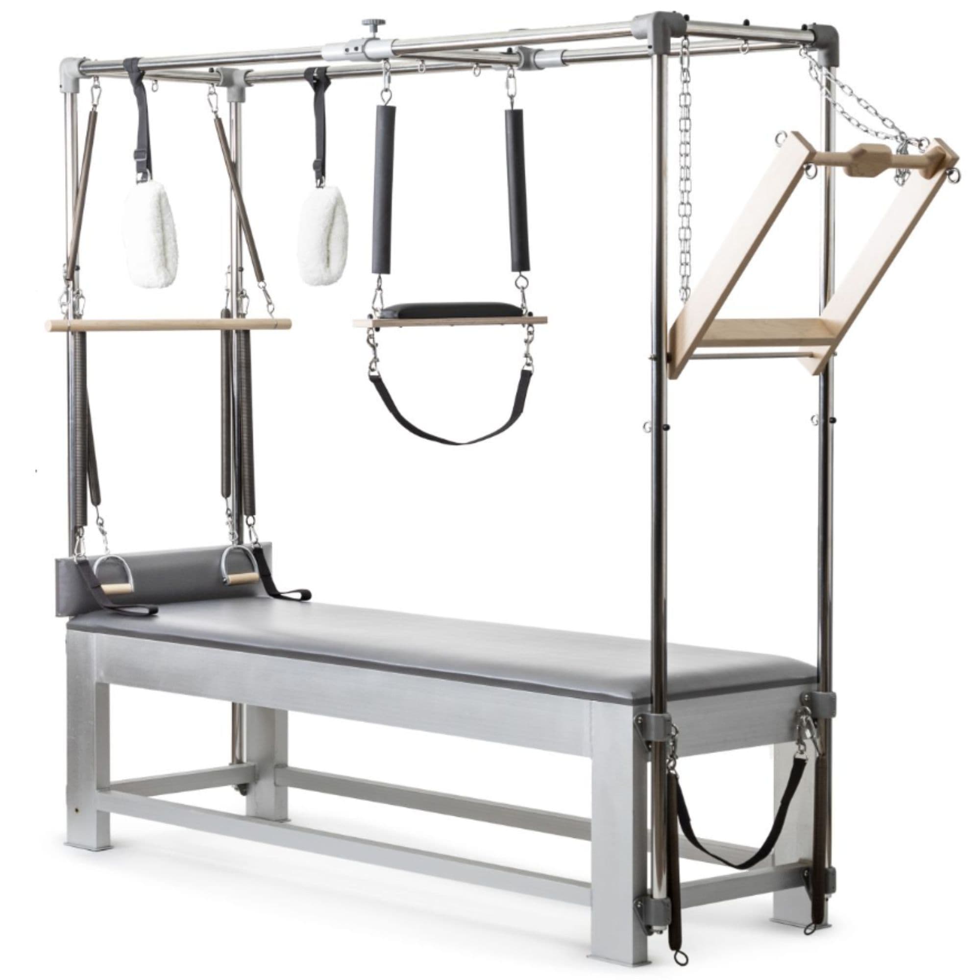Elina Classic Aluminium Cadillac Trapeze Gray Variant Front Angled View On White Background