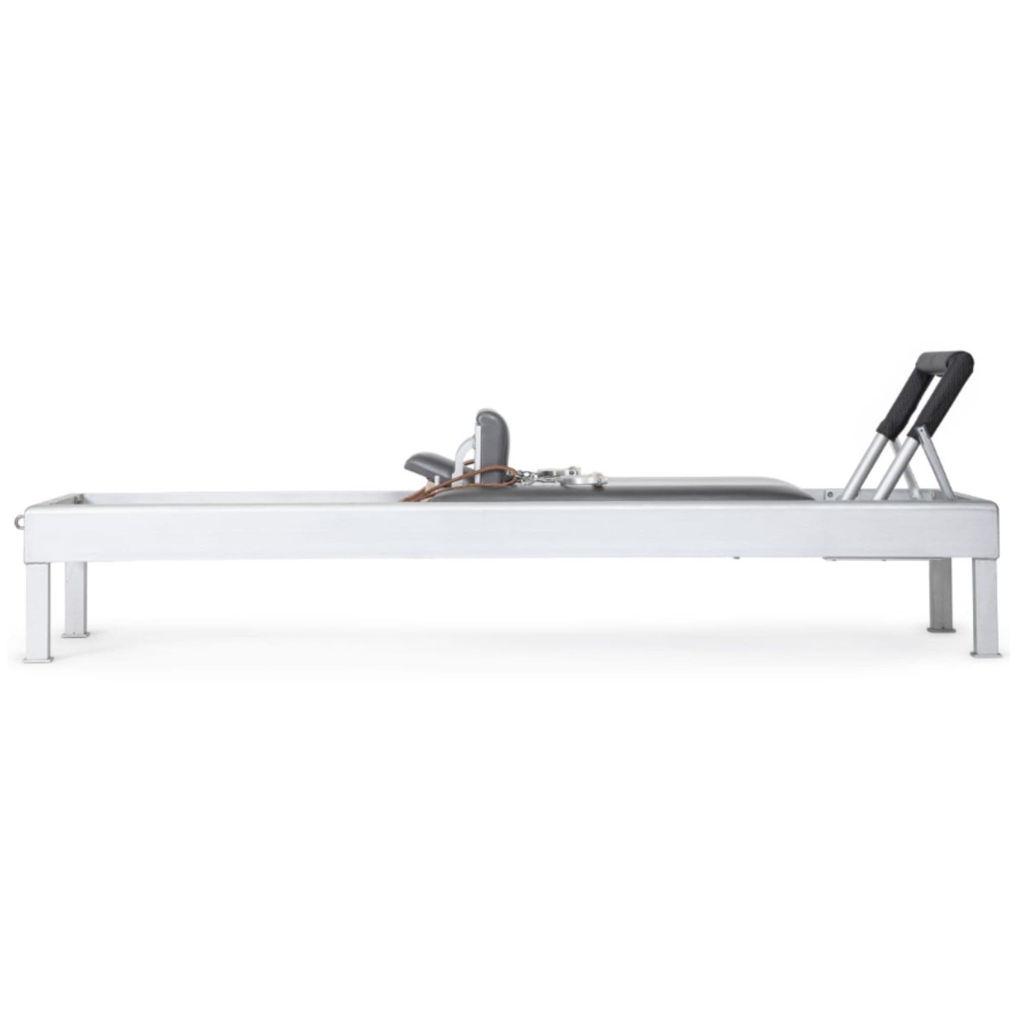 Elina Classic Aluminium Reformer 86 Inches Gray Variant Side View On White Background