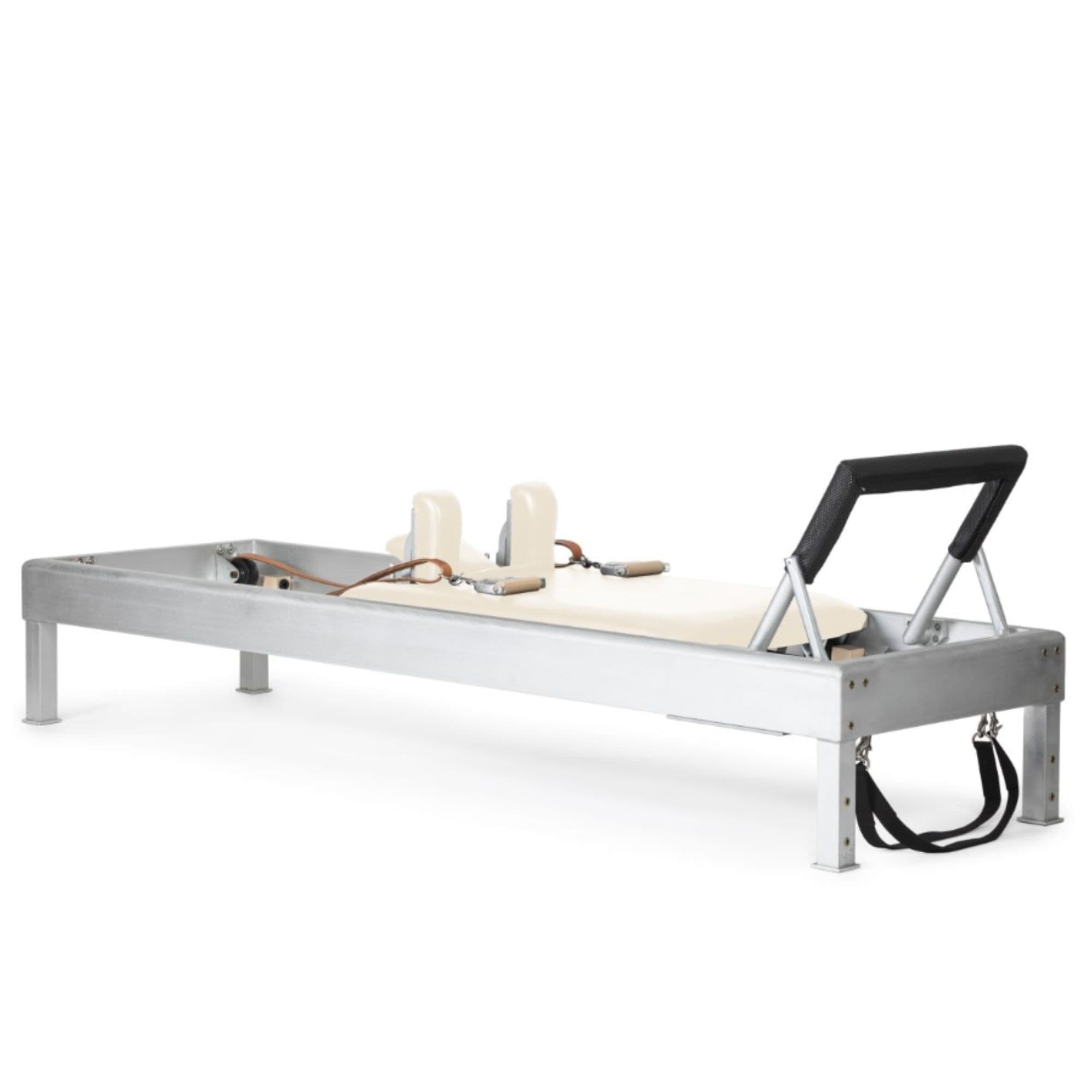 Elina Classic Aluminium Reformer 86 Inches Ivory Variant Front Angled View On White Background