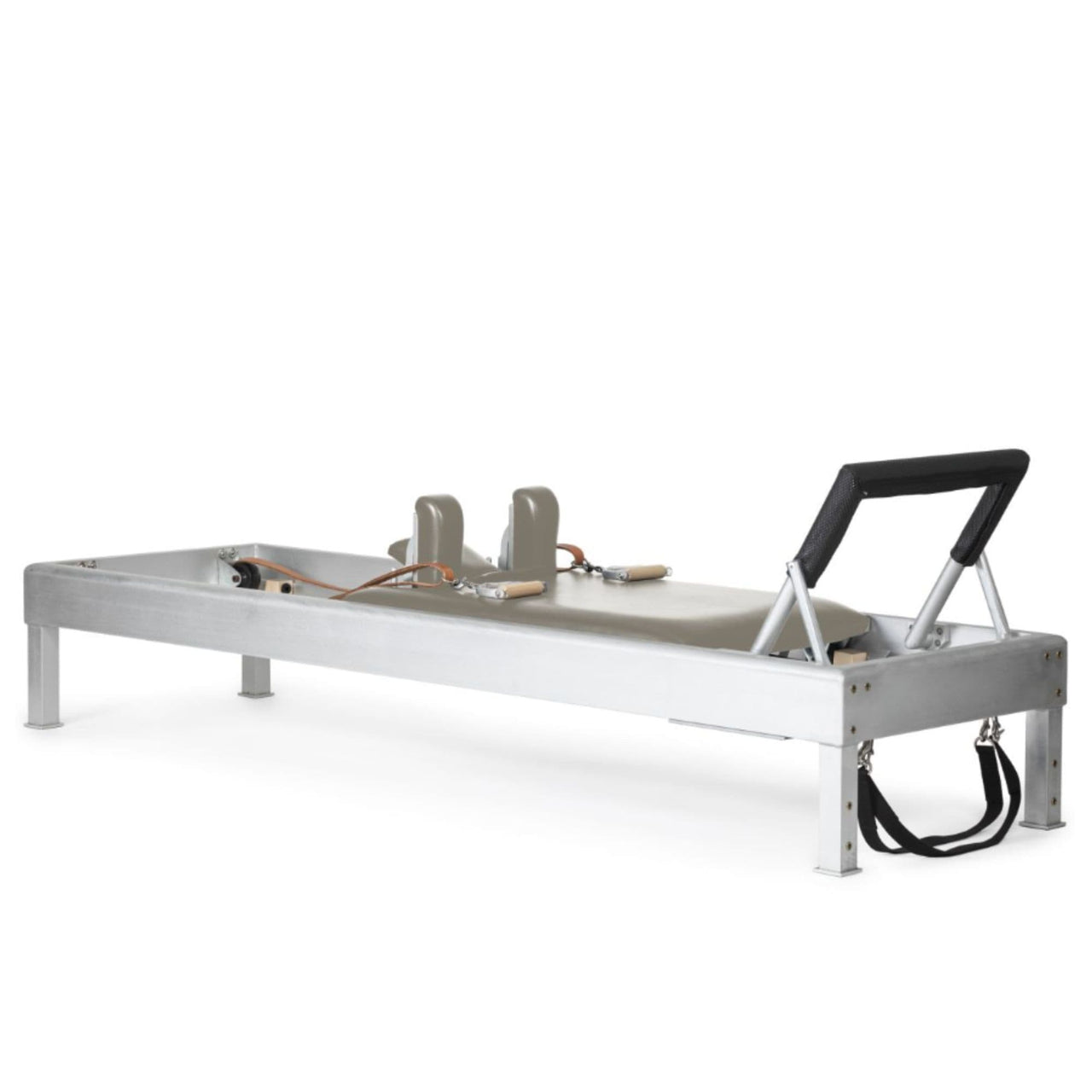 Elina Classic Aluminium Reformer 86 Inches Mocha Variant Front Angled View On White Background