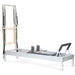 Elina Classic Aluminium Reformer with Tower 86 Inches Gray Variant Front Angled View On White Background