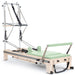 Elina Dual Pilates Reformer Green Variant Front Angled Complete Set View On White Background