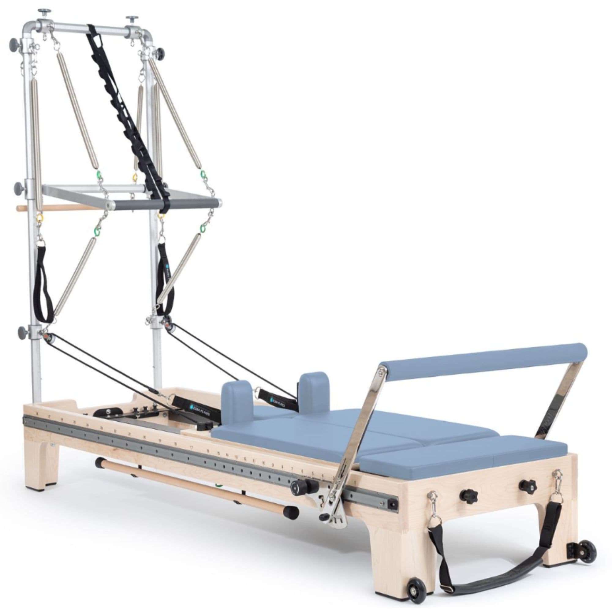 Elina Dual Station Twin Reformer Ocean Blue Variant Front Angled Complete Set View On White Background