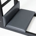 Elina Elite Ladder Barrel with Steel Base Gray Variant Close-Up View Of The Padded Seat And Backrest On A Pilates Ladder Barrel