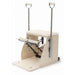 Elina Elite Wood Combo Chair With Tan Variant Front Angled View On White Background