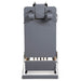 Elina Foldable Reformer for Home Grey Variant Showing Upright Position On White Background