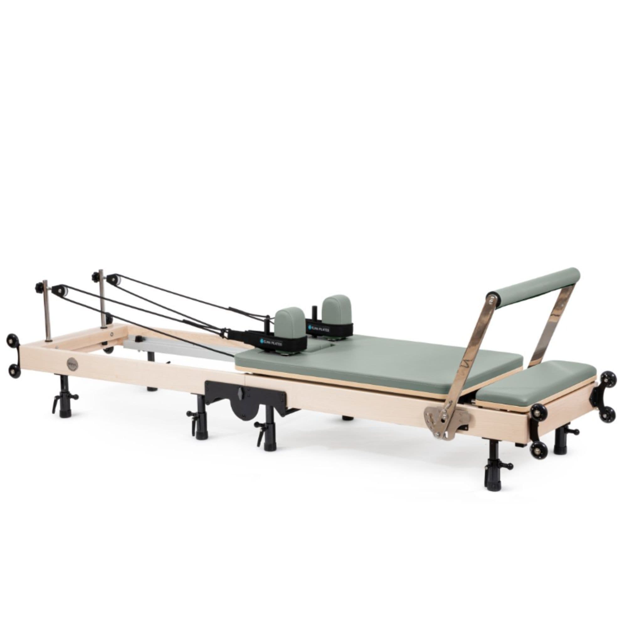 Elina Nubium Reformer Eucalyptus Variant Side View With Rope And Spring Resistance System