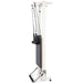 Elina Nubium Reformer with Tower Black Variant Side View In Upright Position On White Background