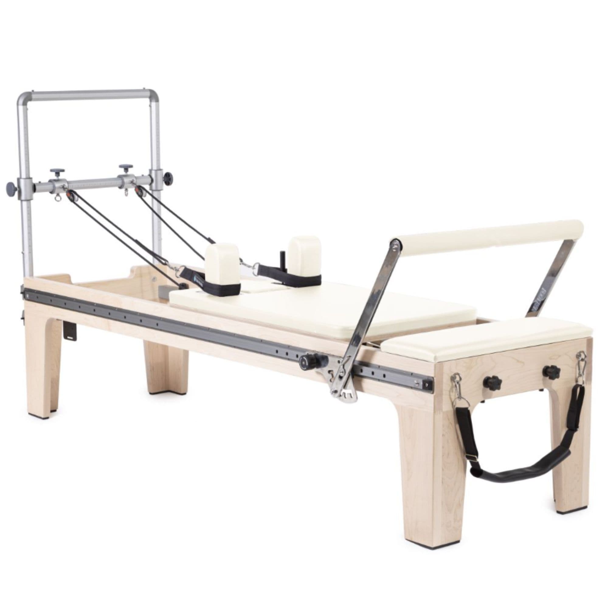 Elina Physio Reformer Master Instructor Ivory Variant Front Angled View On White Background