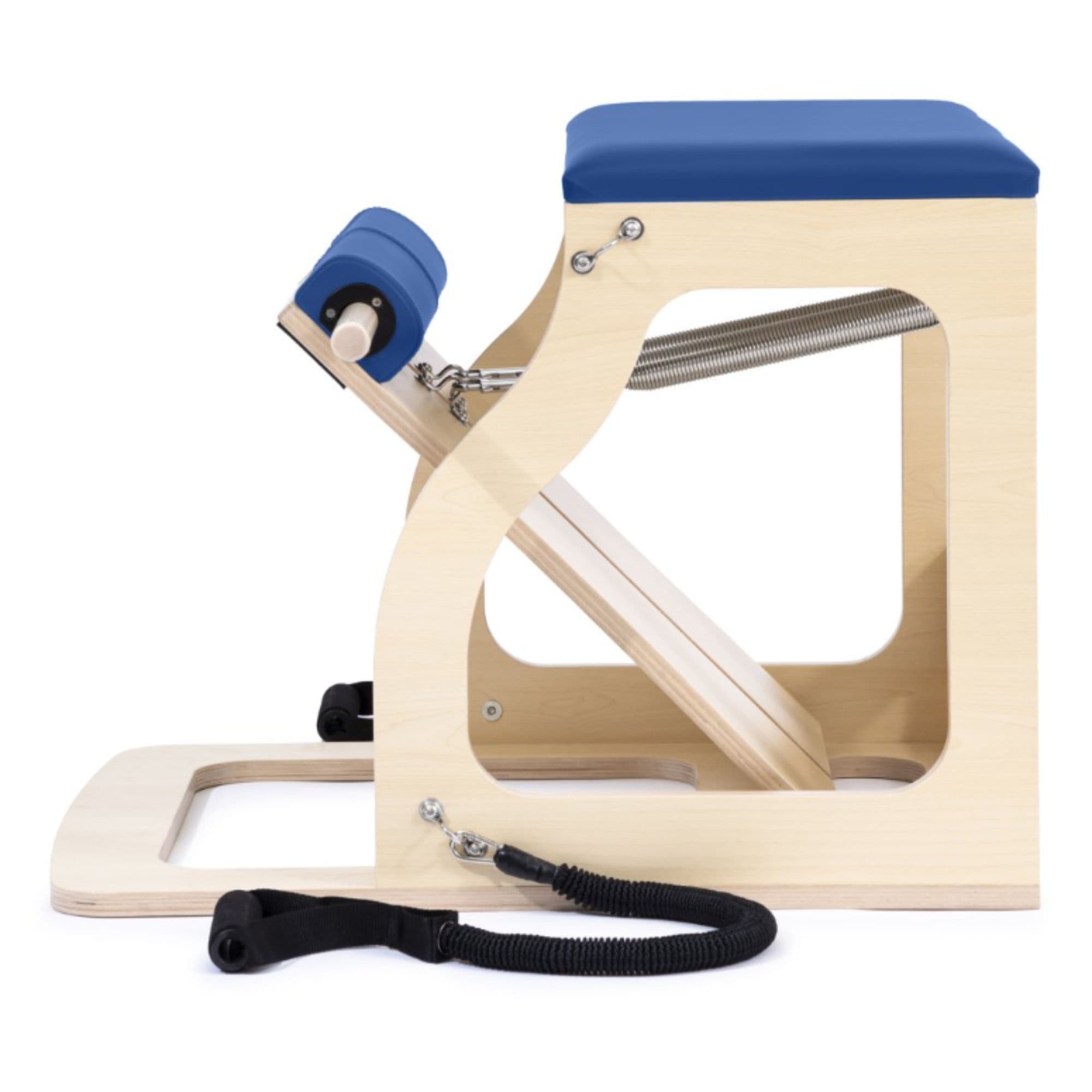 Elina Pilates Alma Chair Blue Variant Side View On White Background