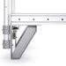 Elina Pilates Aluminium Reformer Mentor Close-Up Showing Heavy-Duty Tower Mounting Bracket