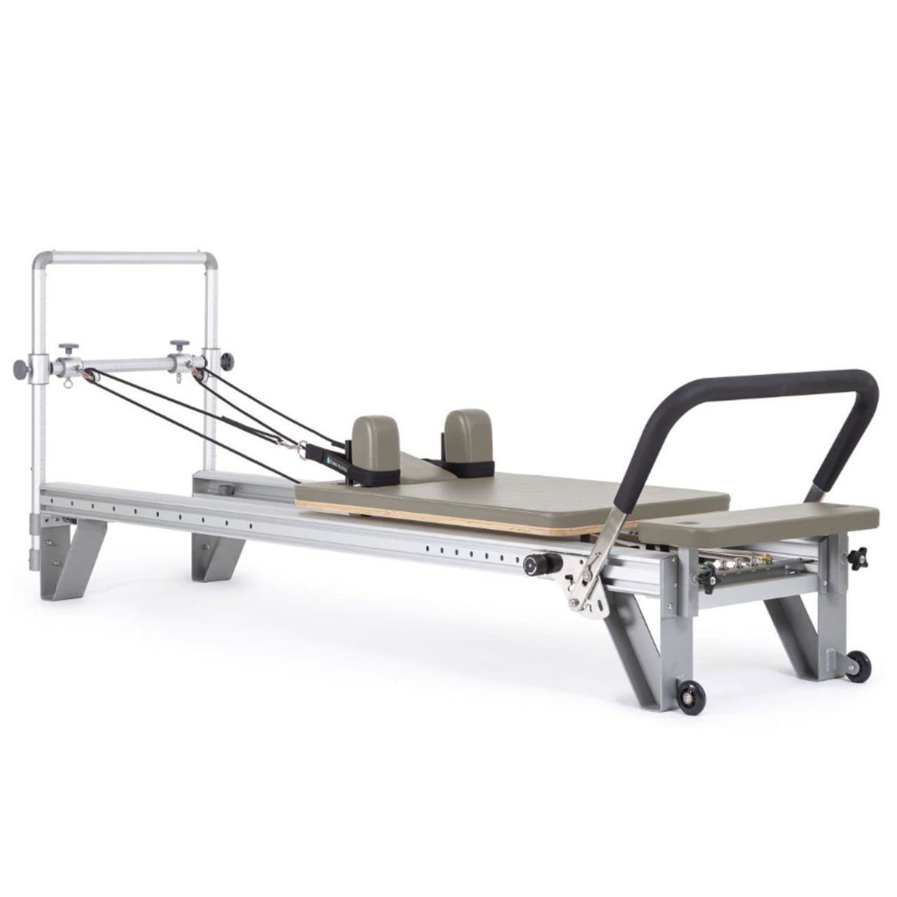 Elina Pilates Aluminium Reformer Mentor Mocha Variant Front Angled View On White Background