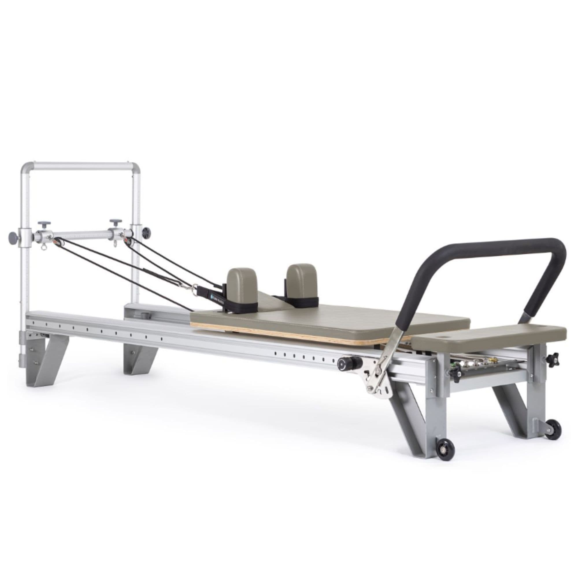 Elina Pilates Aluminium Reformer Mentor Mocha Variant Front Angled View On White Background