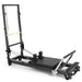 Elina Pilates Aluminum Reformer with Tower Side Angled View HL2 On White Background