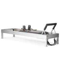 Thumbnail for Elina Pilates Classic Aluminium Reformer 86 Inches  Gray Variant Front Angled View On White Background