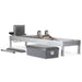 Elina Pilates Classic Aluminium Reformer 86 Inches  Gray Variant With Complete Accessories On White Background
