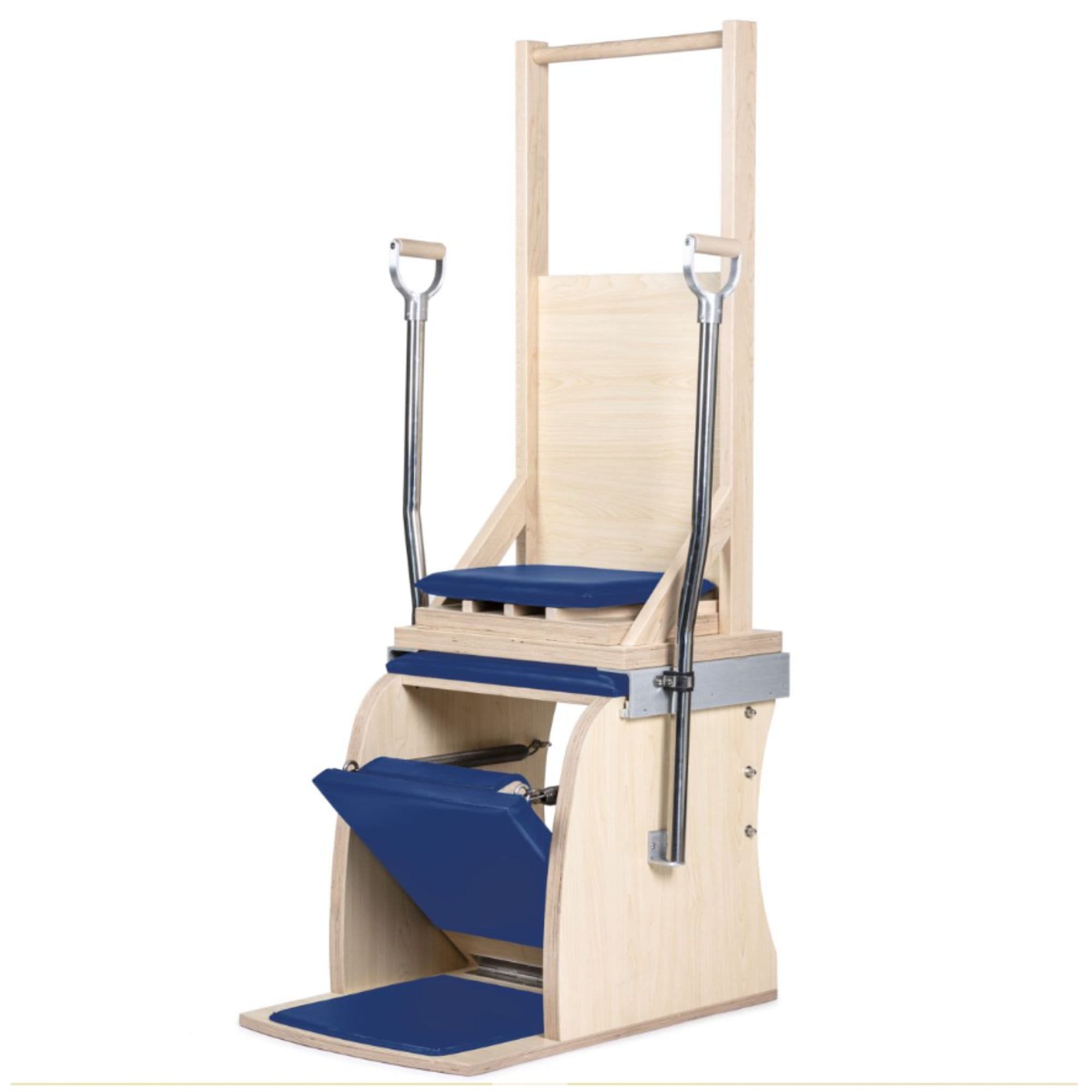 Elina Pilates Combination Wunda  Electric Chair Blue Variant Front Angled View On White Background
