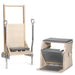 Elina Pilates Combination Wunda  Electric Chair Front Angled View Showing The Pilates Baby Chair And Arm Chair Set