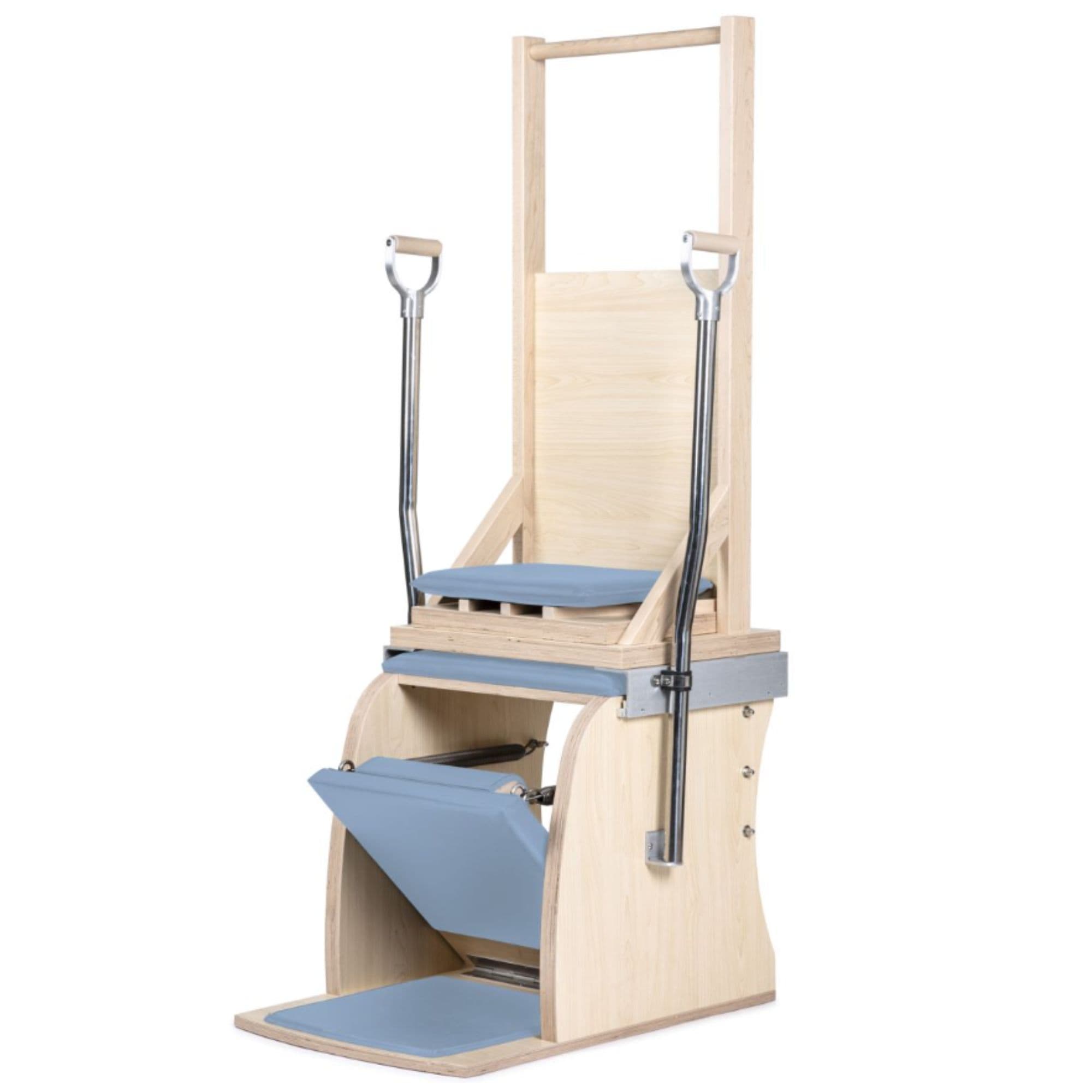 Elina Pilates Combination Wunda  Electric Chair Ocean Blue Variant Front Angled View On White Background