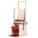 Elina Pilates Combination Wunda  Electric Chair Red Variant Front Angled View On White Background