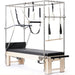 Elina Pilates Elite Cadillac Reformer Black Variant Front Angled View Of Pilates Cadillac With Frame And Accessories