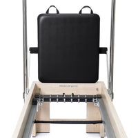 Thumbnail for Elina Pilates Elite Cadillac Reformer Machine Front View Showing Installed Jumpboard And Spring Attachment System