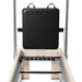 Elina Pilates Elite Cadillac Reformer Machine Front View Showing Installed Jumpboard And Spring Attachment System