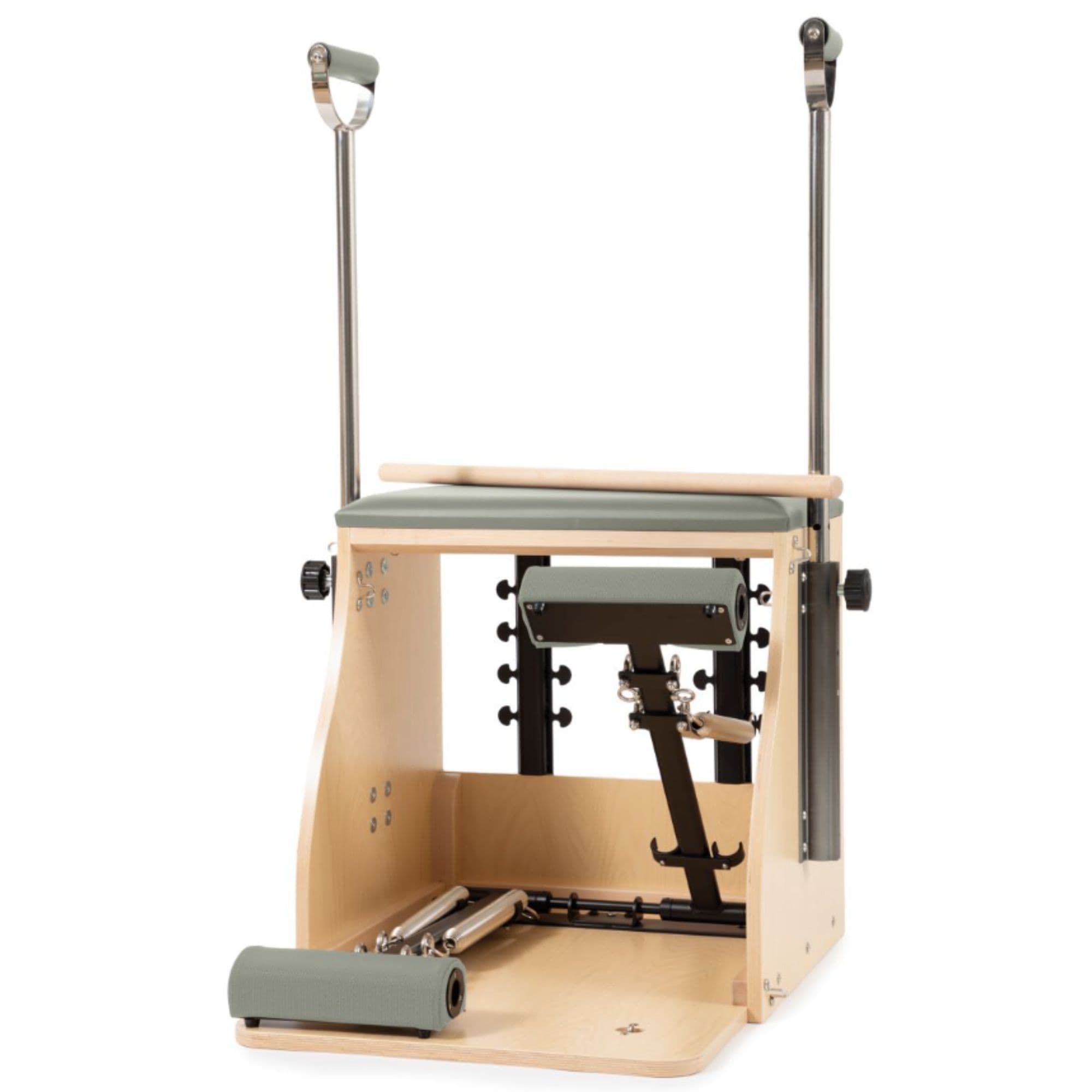 Elina Pilates Elite Wood Combo Chair Front View On White Background