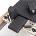 Elina Pilates Elite Wood Reformer Black Variant Close-Up View Of Shoulder Blocks And Sitting Box Attachment Components