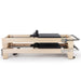 Elina Pilates Elite Wood Reformer Bundle Black Variant Side View In Two Stacked Storage Position On White Background