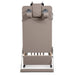 Elina Pilates Foldable Reformer With Box Mocha Variant Showing Upright Position On White Background