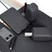 Elina Pilates Foldable Reformer for Home Black Variant Close-Up View Showing Removable Headrest And Shoulder Rest System