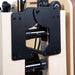 Elina Pilates Foldable Reformer for Home Close-Up View Showing Folding Lock System And Transport Wheels