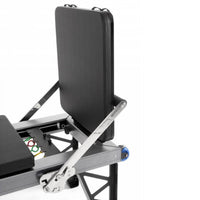 Thumbnail for Elina Pilates HL Aluminum Reformer Close-Up View Of Jump Board And Foot Bar On White Background