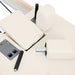 Elina Pilates Home Foldable Reformer Ivory Variant Close-Up View Showing Removable Headrest And Shoulder Rest System