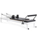 Elina Pilates Nubium Reformer Black Variant Side Angle View With Rope On White Background